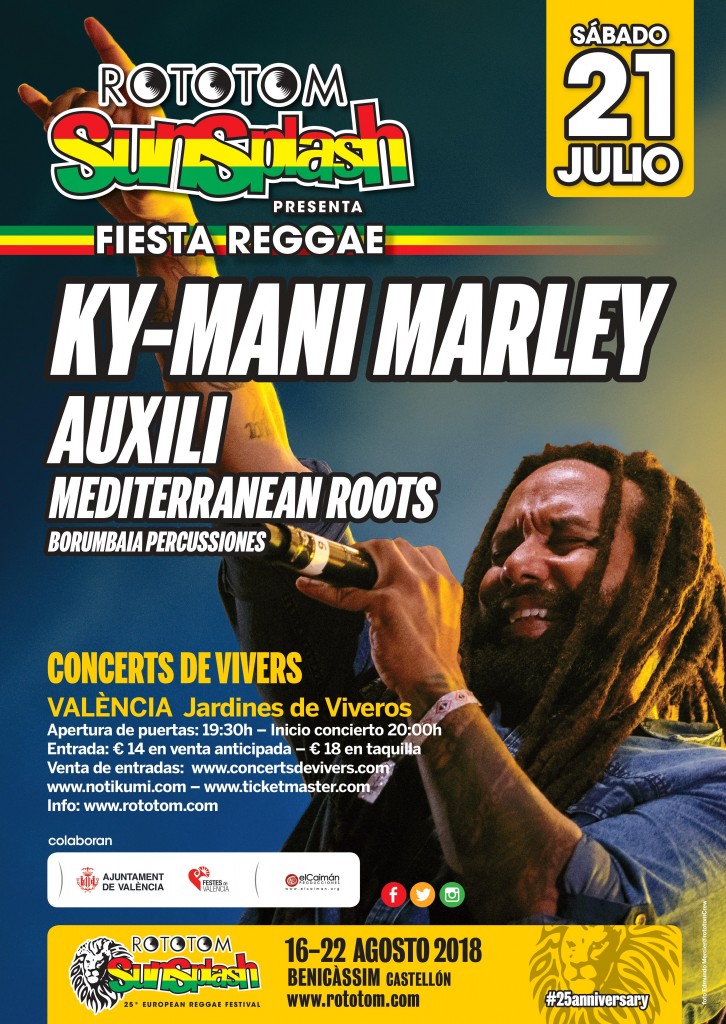 FIESTA REGGAE ROTOTOM . GIRA KY-MANI MARLEY