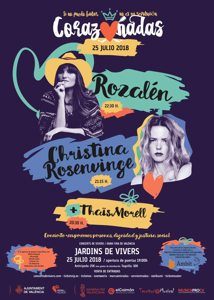 CORAZONADAS. ROZALEN + CRISTINA ROSENVINGE + THAÏS MORELL