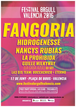 FESTIVAL ORGULL VALÈNCIA 2016