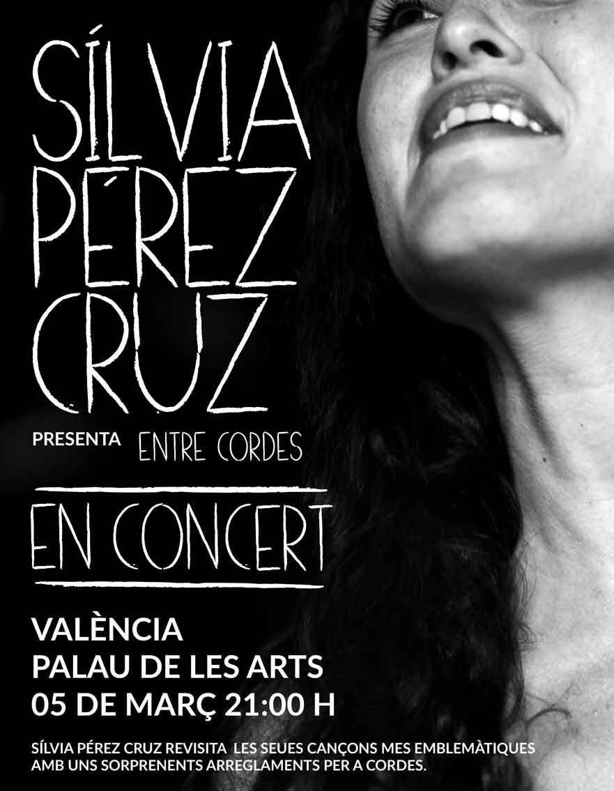 SÍLVIA PEREZ CRUZ A VALÈNCIA presenta Entre Cordes